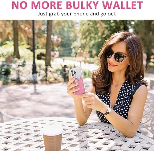 Close look at the Fulgamo Phone Wallet Stick on,Card Holder for Phone Case,Phone Card build quality