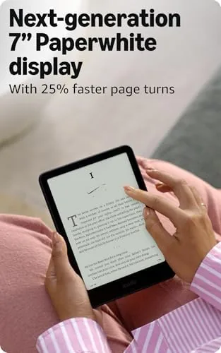 Paperwhite showing adjustable warm light settings on screen