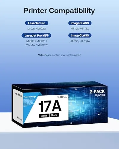 Close look at the WEAREC Compatible Toner Cartridge Replacement for HP 17A CF217A with build quality