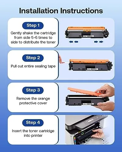 The WEAREC Compatible Toner Cartridge Replacement for HP 17A CF217A with in real use