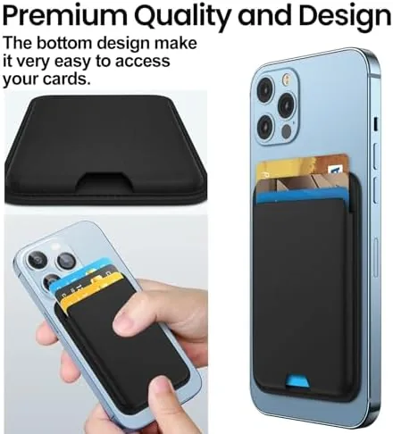 Another view of the iLodn Magnetic Wallet Compatible with MagSafe for iPhone 17 16