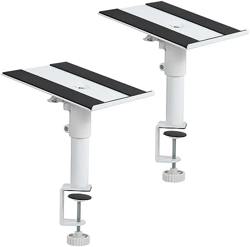 Overview of the VIVO Clamp-on Speaker Stand Desk Mount Set, 10 x 9