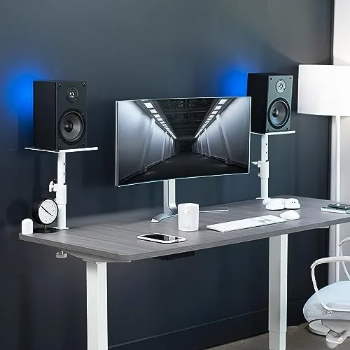 Close look at the VIVO Clamp-on Speaker Stand Desk Mount Set, 10 x 9 build quality