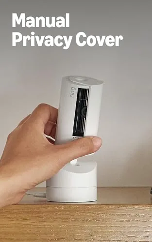 The Ring Pan-Tilt Cam beside a fixed camera and a premium indoor camera