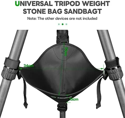 Another view of the FANAUE TS-01 Tripod Stone Bag, Fit for Most, Heavy Duty