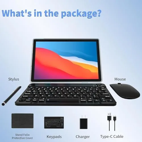 The ECOPAD Android 15 Tablet, 10 Inch Tablets with Keyboard Mouse compared in context