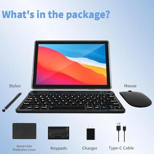 The ECOPAD Android 15 Tablet, 10 Inch Tablets with Keyboard Mouse compared in context