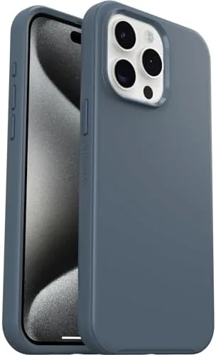The Bluetiful case beside a laptop on a desk showing the blue finish in daylight