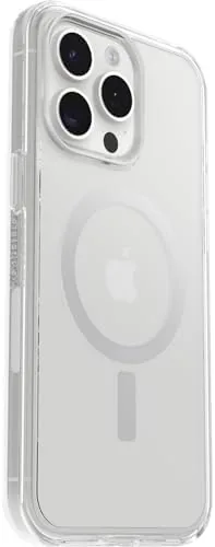 The clear case next to a yellowed older clear case showing the difference after a month