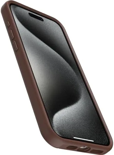 The Chocolate BAR case attached to a MagSafe charger showing the secure magnetic connection