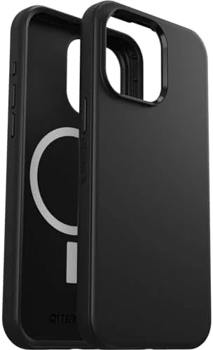 The black case on the phone next to a laptop and daily carry items