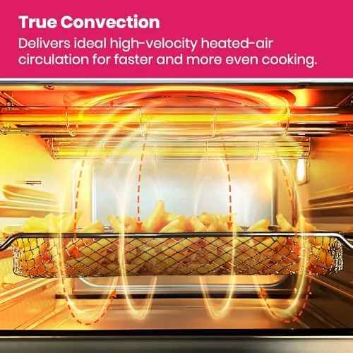 The VAL CUCINA 26.3 QT Limited Edition Happy Pink Infrared Heating in real use
