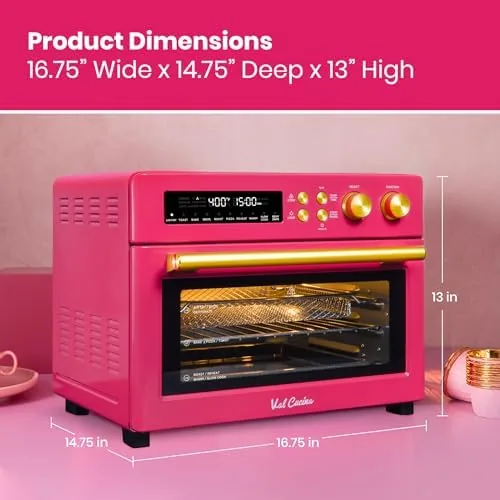 Testing the VAL CUCINA 26.3 QT Limited Edition Happy Pink Infrared Heating over two weeks