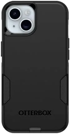 The black OtterBox Commuter Series case showing its dual layer construction