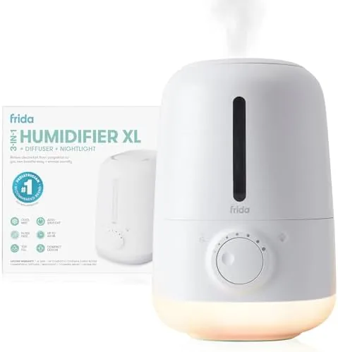 Frida Baby 3-in-1 XL Top Fill Cool Mist Humidifier for Bedroom, Essentials | 6L Review: Tested and Rated