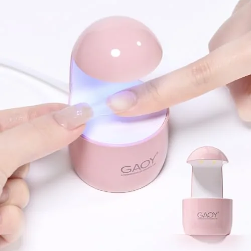 GAOY Mini UV Light for Gel Nails, Small LED Nail Lamp, Fast Curing, Pink Review: Tested and Rated