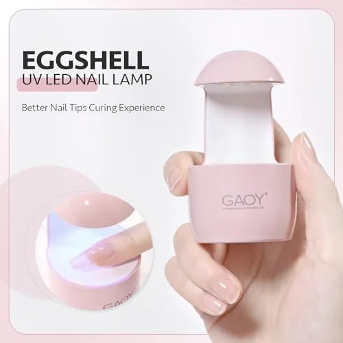 Close look at the GAOY Mini UV Light for Gel Nails, Small LED Nail build quality