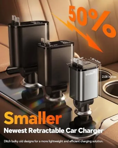 Testing the 84W Retractable Car Charger,Car Phone Charger USB C Fast Charge over two weeks