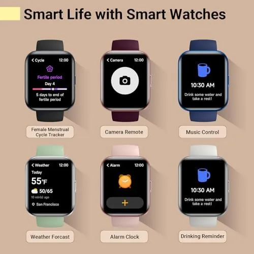 The Smart Watches for Women, Smart Watch for Android Phones & compared in context