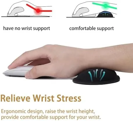 The MXCOIRTP Wrist Rest for Mouse, Ergonomic Memory Foam Wrist Cushion in real use