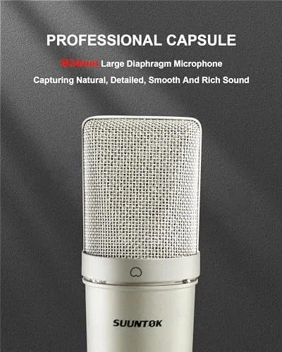 TM87KB microphone connected to an audio interface