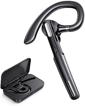 ICOMTOFIT Bluetooth Headset, Wireless Bluetooth Earpiece V5.0 Hands-Free Earphones with Built-in Mic for Driving/Business/Office Review: Tested and Rated
