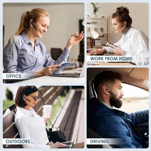 Testing the ICOMTOFIT Bluetooth Headset, Wireless Bluetooth Earpiece V5.0 Hands-Free Earphones with over two weeks