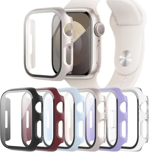Overview of the 6-Pack Case with Tempered Glass Screen Protector Compatible with Apple