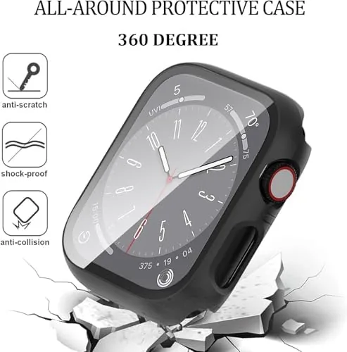 Detail shot of the 6-Pack Case with Tempered Glass Screen Protector Compatible with Apple features