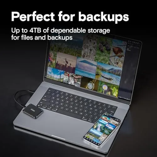 Another view of the Crucial X9 2TB Portable SSD, Up to 1050MB/s, USB 3.2