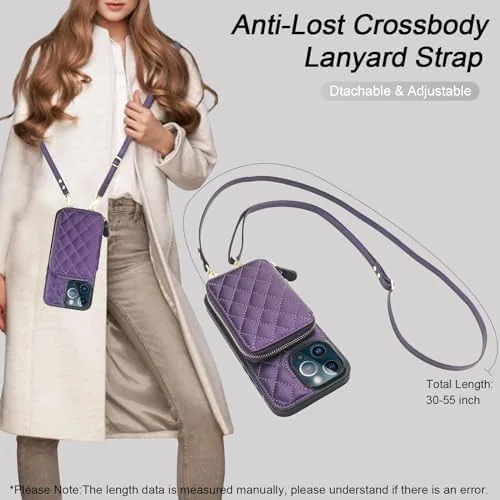 The Bocasal Crossbody Wallet Case Card Holder for iPhone 13 Pro compared in context
