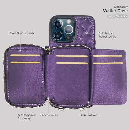 Testing the Bocasal Crossbody Wallet Case Card Holder for iPhone 13 Pro over two weeks