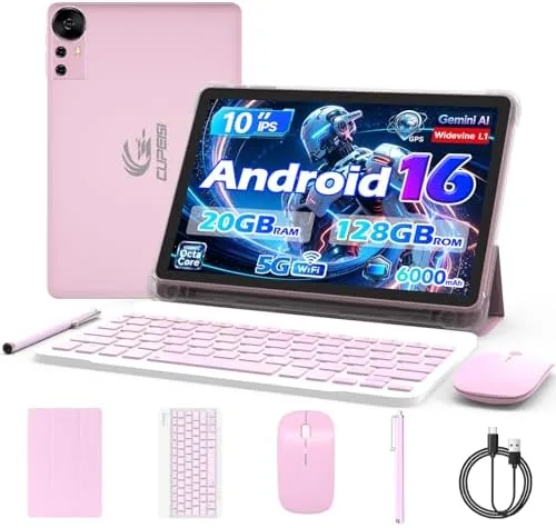 Overview of the CUPEISI Android 16 Tablet 10 Inch, 20GB RAM+128GB ROM/ 2TB