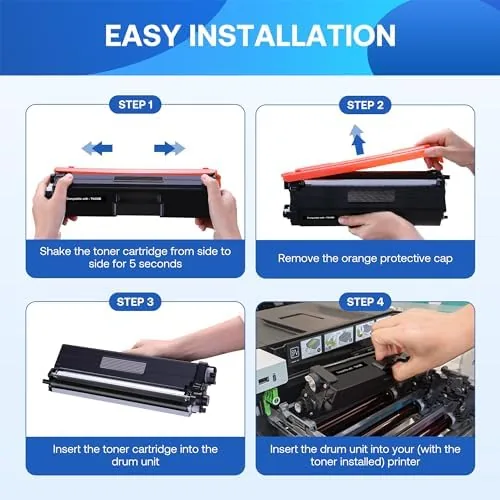 Another view of the WEAREC Compatible Toner Cartridge Replacement for Brother TN436 TN436BK TN433