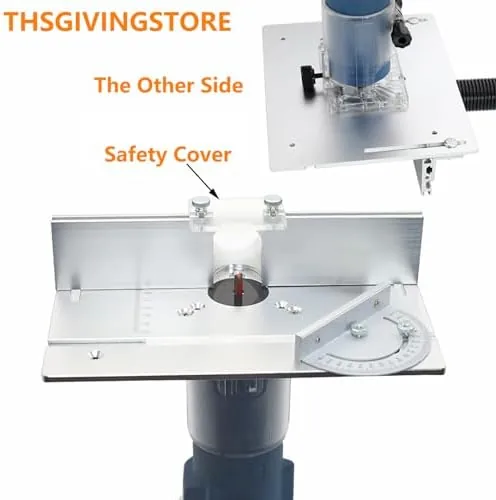 The Router Table Insert Plate, 9.4x7.9x0.2 Inch Aluminum Alloy Woodworking Router compared in context