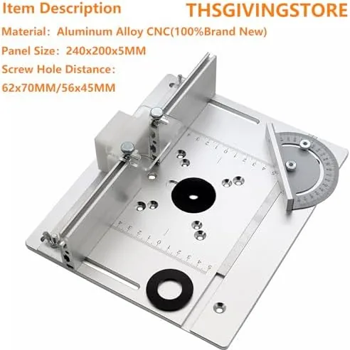 Testing the Router Table Insert Plate, 9.4x7.9x0.2 Inch Aluminum Alloy Woodworking Router over two weeks