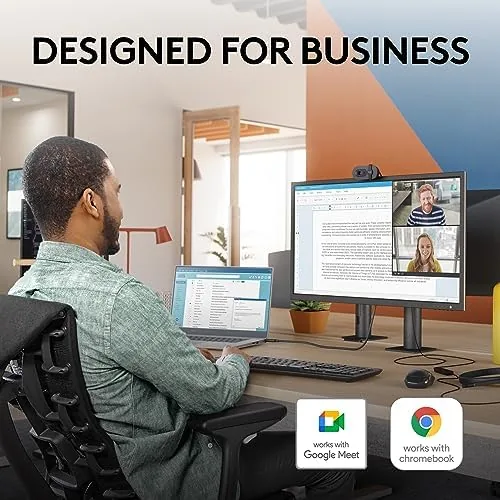 Close look at the Logitech Brio 105 Full HD 1080p Business Webcam with Auto-Light build quality