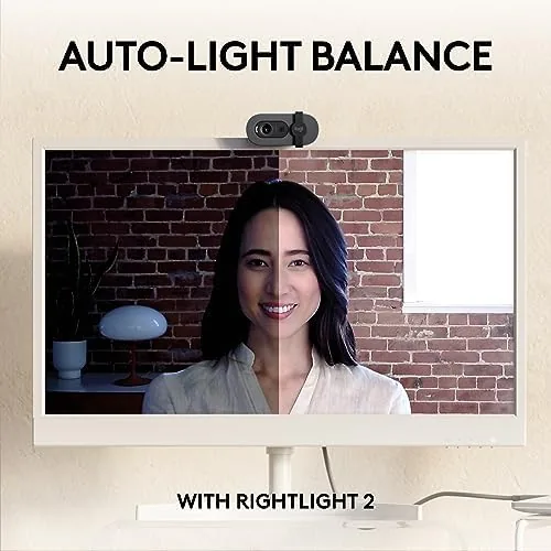 The Logitech Brio 105 Full HD 1080p Business Webcam with Auto-Light in real use