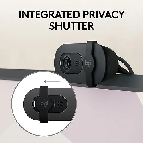 Another view of the Logitech Brio 105 Full HD 1080p Business Webcam with Auto-Light