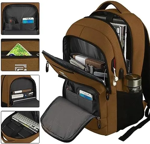 Close look at the Laptop Backpack,Business Travel Anti Theft Slim College Backpack | Water build quality