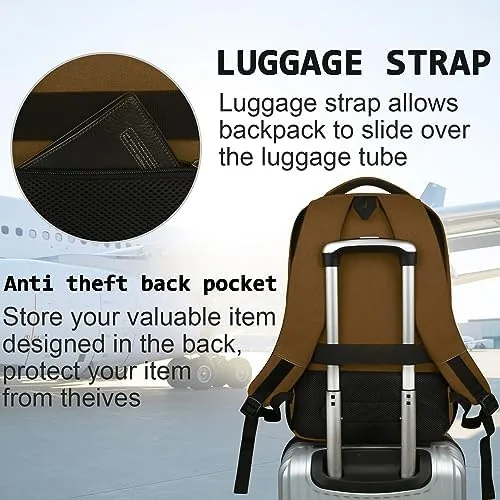 The Laptop Backpack,Business Travel Anti Theft Slim College Backpack | Water compared in context