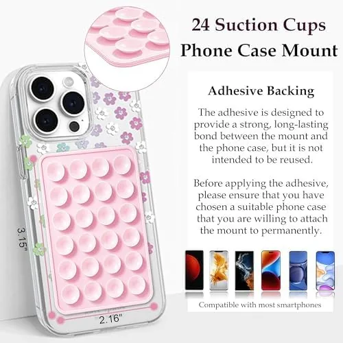 The LvShuLiangPin Anteel Silicone Suction Phone Case Mount, Silicon Adhesive Phone compared in context