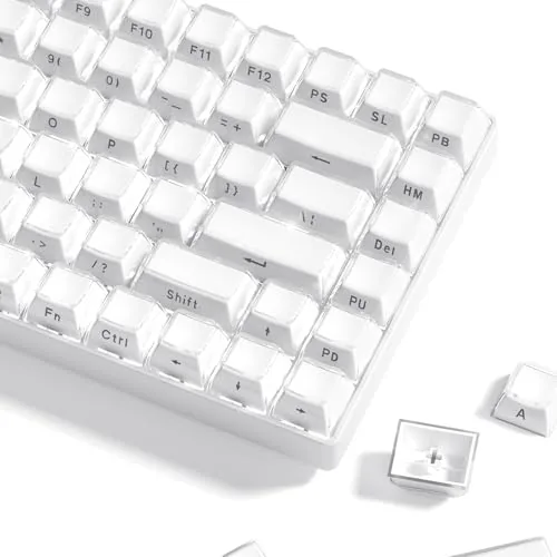 Womier Keycaps - Lusterfly Jelly Keycaps White 60 65 75 100 Percent | Side Review: Tested and Rated