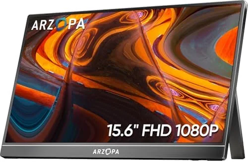 Overview of the ARZOPA Portable Monitor 15.6'' FHD 1080P - Ultra-Slim Portable Laptop