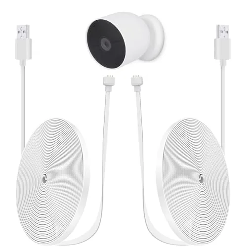 iTODOS 2 Pack Nest Cam Power Cord Review: 20 Feet of Reliable Recharge
