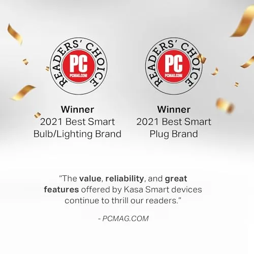 The Kasa app showing schedules and an away mode toggle
