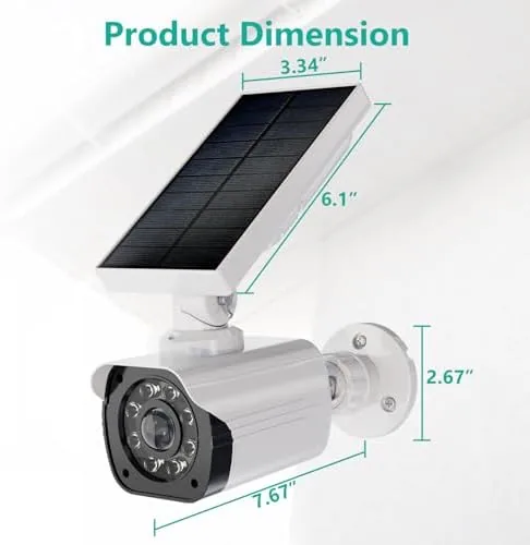 Testing the WALI Solar Powered Fake Camera with Motion Sensor Floodlight, 2 over two weeks