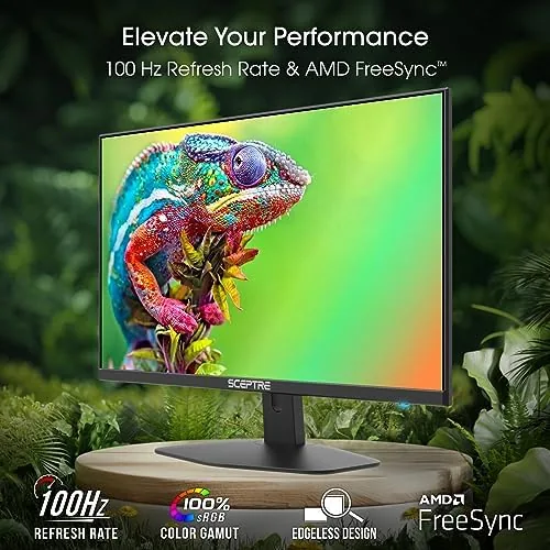 Close look at the Sceptre Prime 24-inch Gaming Monitor 100Hz 1ms DisplayPort HDMI x2 build quality