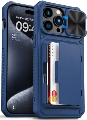 Vihibii for iPhone 15 Pro Max Case Wallet with Card Holder (4 Cards), Blue Review: Tested and Rated