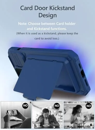 Another view of the Vihibii for iPhone 15 Pro Max Case Wallet with Card